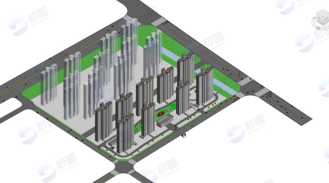 社區(qū)小區(qū)BIM建模