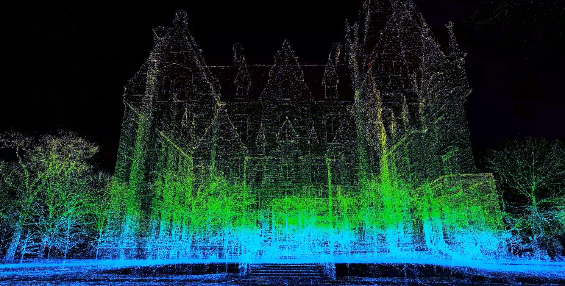 高斯濺射三維建模效果